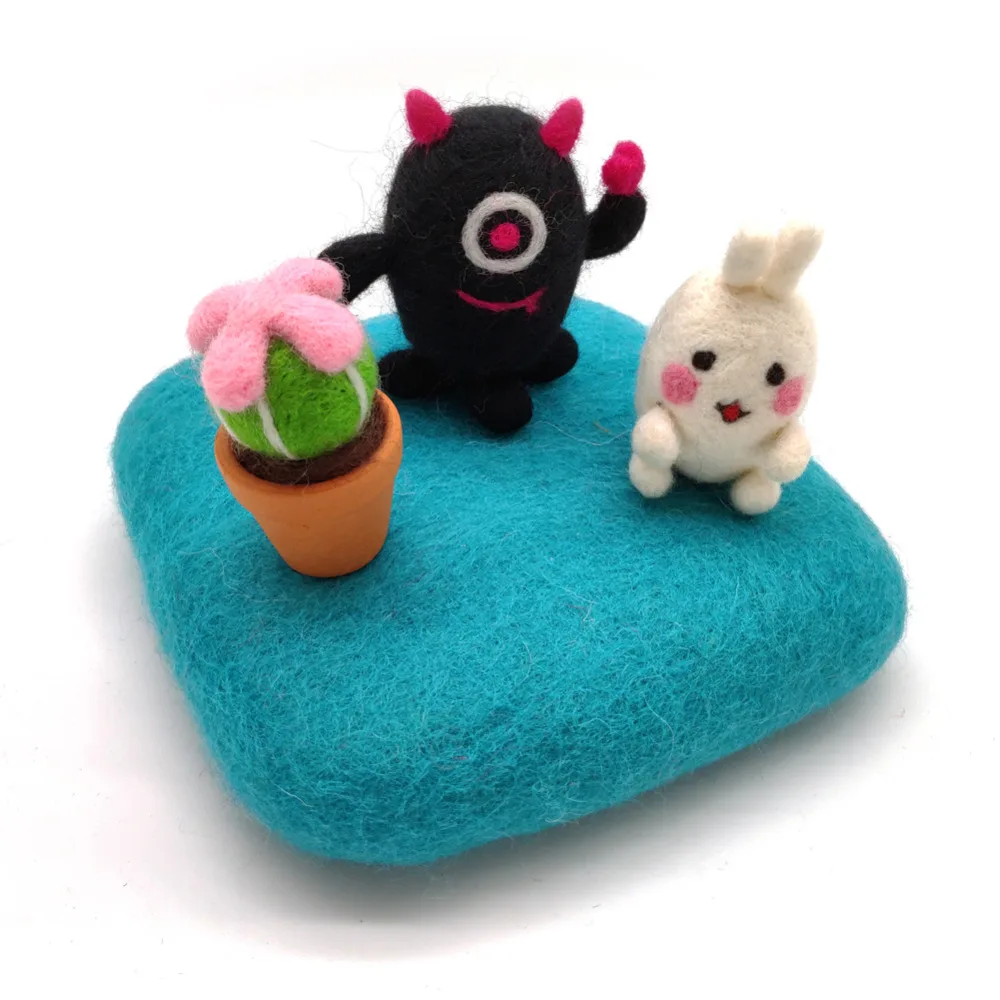 Feltsky 100% игла для шерсти войлока коврик eco friendly Натуральная шерсть иглы валяния