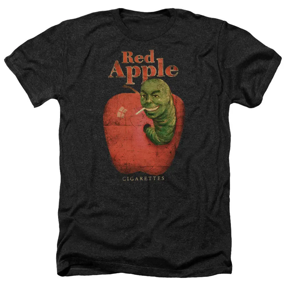 Футболка мужская с логотипом RED APPLE Cigarettes модная тенниска для взрослых Хезер