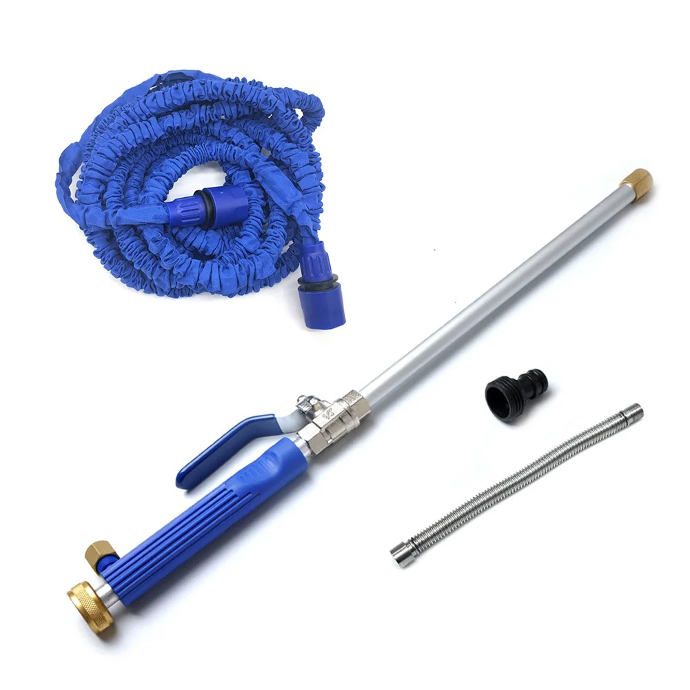 

Four-piece High-pressure Water Gun Water Gun + Hose + Nipple Connector + Extension Tube High Pressure Car Wash Water Gun Garden