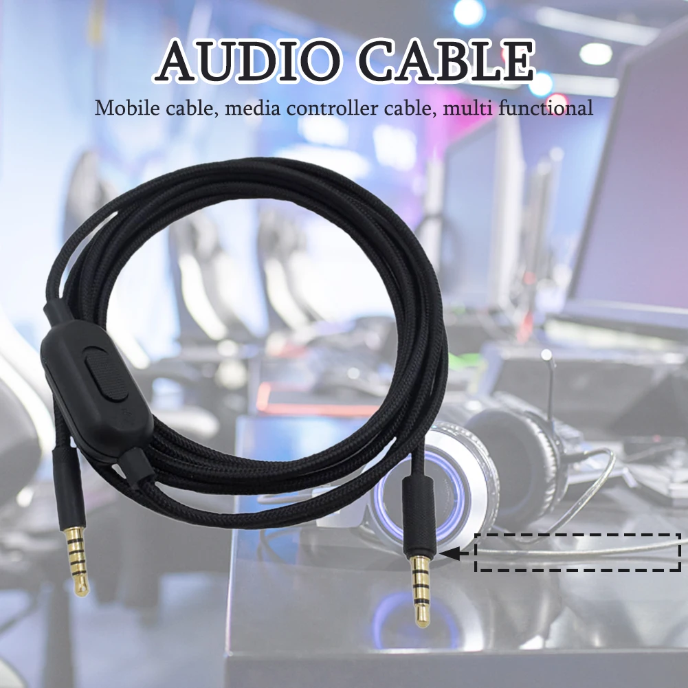 Офисная игровая гарнитура для дома с регулировкой громкости универсальный аудио