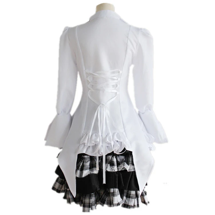 

Girls Kasugano Sora Cosplay Costumes Yosuga no Sora: In Solitude,Where We Are Least Alone (Top + Skirt + Socks + Cross Necklace)