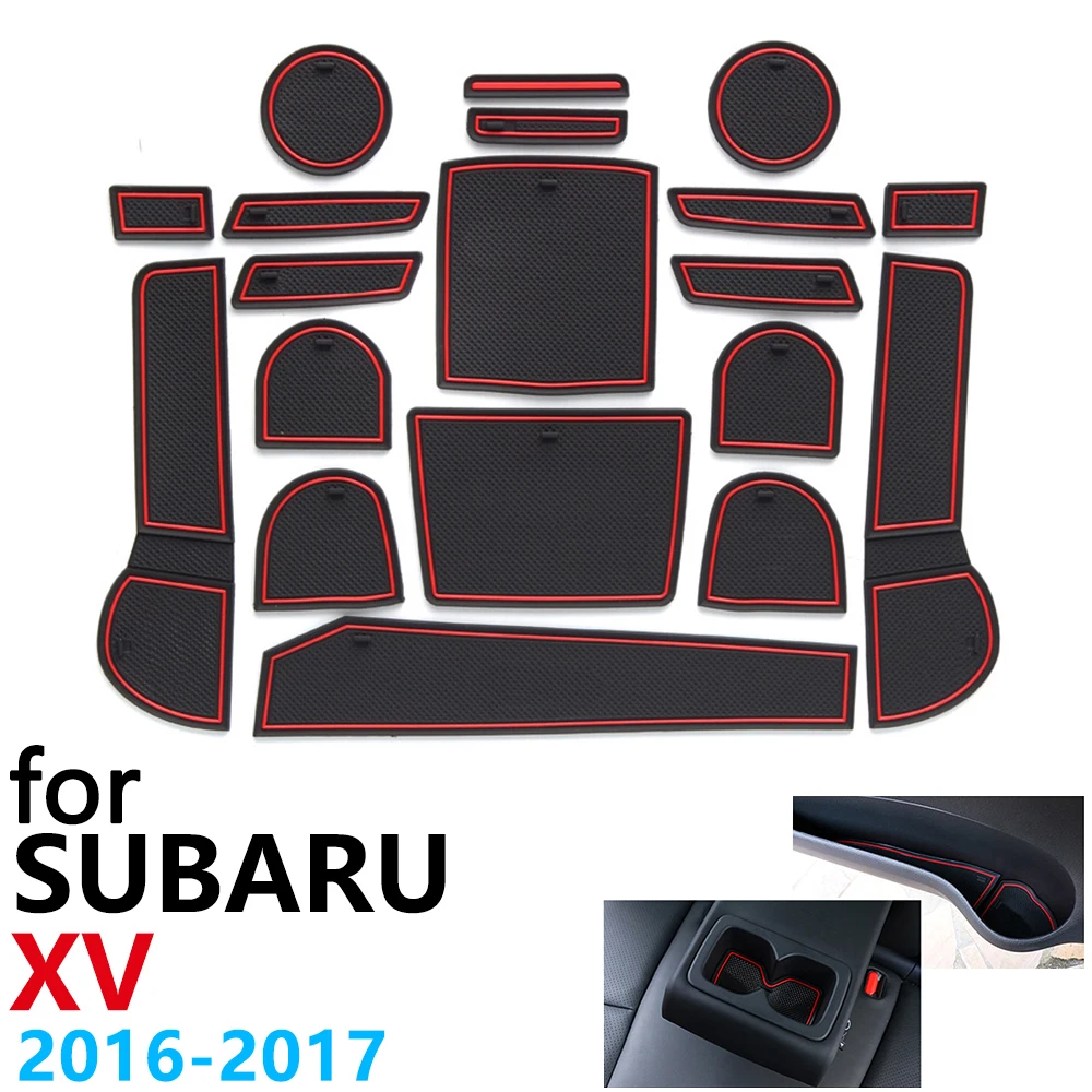 Противоскользящий резиновый коврик для подстаканника дверной паз Subaru XV 2016 2017