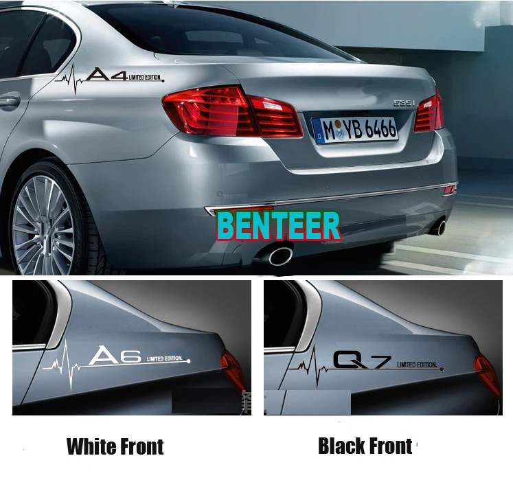 2 шт./лот автомобильные Стикеры для Audi A1A3 A4 A5 A6 A7 A8 TT Q3 Q5 Q7 Q8 B5 B6 B7 B8 B9 8P 8V 8L C6 C5 C7