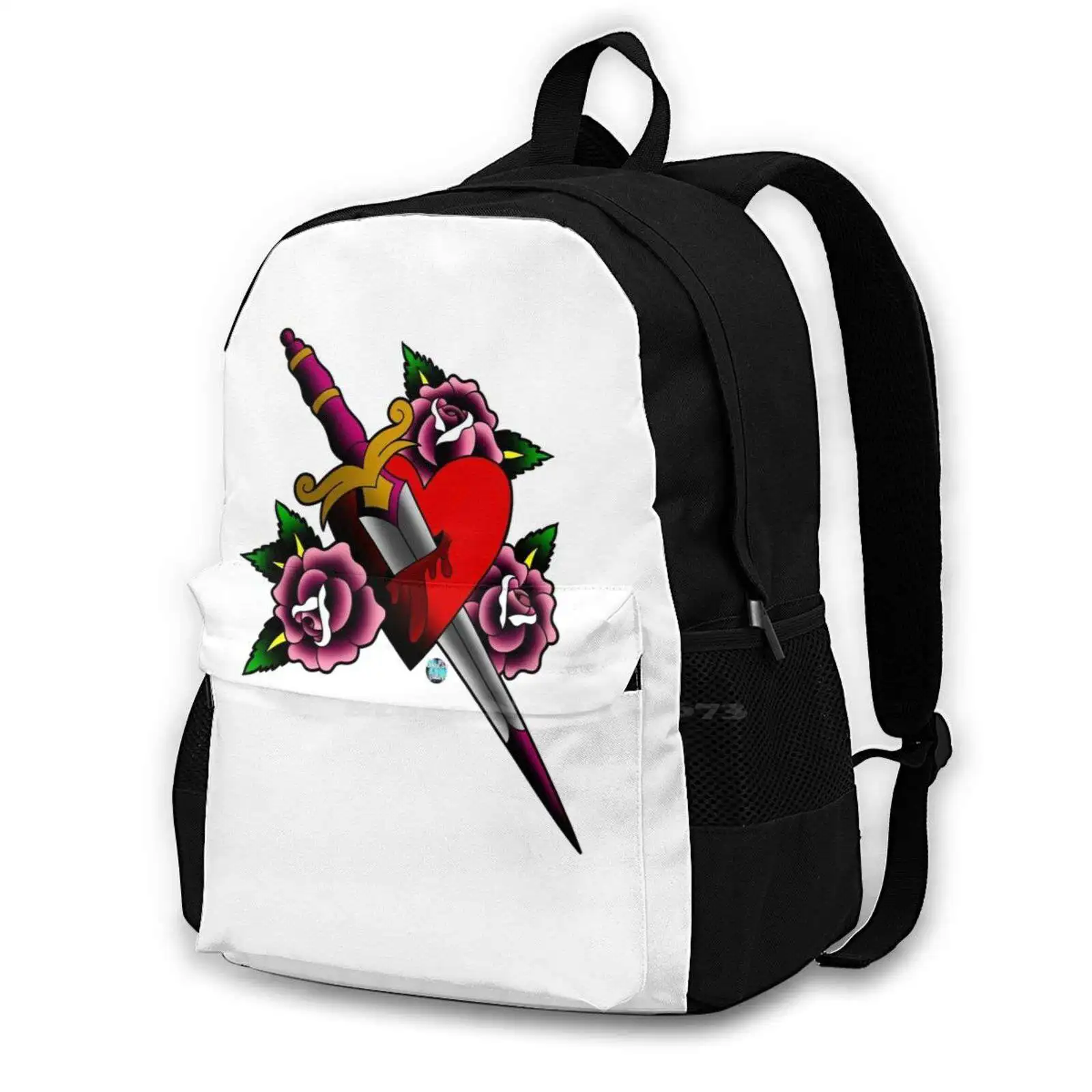 For Men Women Teenagers Girls Bags Tattoo Photoshop Red Heart Dagger Pink Rose Kpop Red Velvet Sm Ent