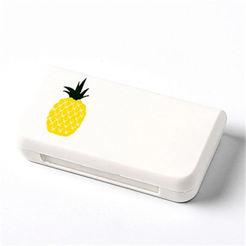 

Flamingo Cactus Pineapple Plastic Pill Case Portable Colorful Drug Dispenser Makeup Jewelry Refillable Bottle Travel Accessories