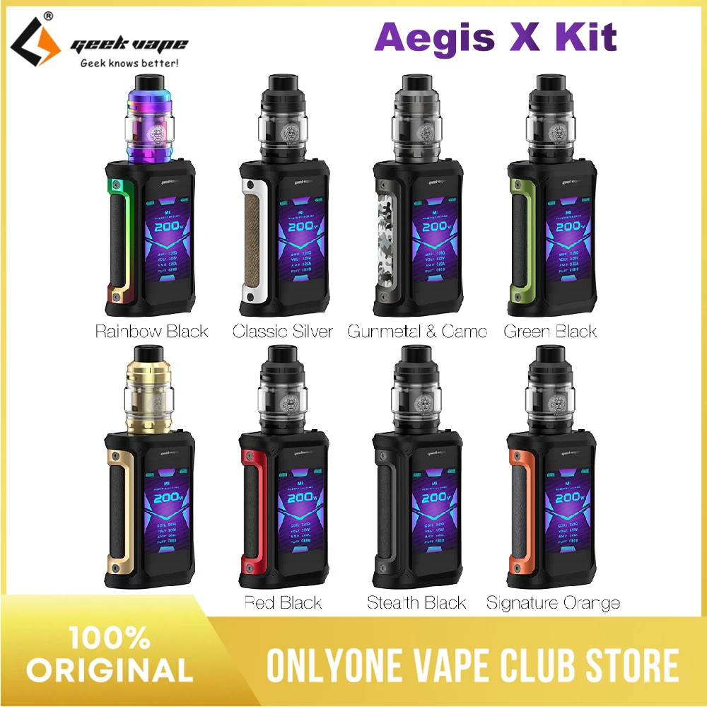 Набор для вейпа Geekvape Aegis X 200 Вт электронная сигарета с баком Z Subohm 5 мл боксмодом 2 0 |
