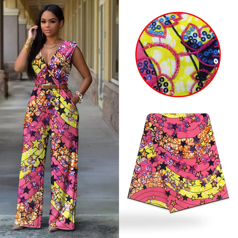 

Африканская восковая ткань LIULANZHI s 2019, новая ткань с принтом babysbreath, воск Анкары, хлопковая ткань для Батика, ткань для платья