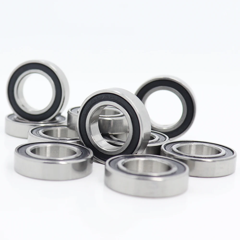 

6801 2RS Bearing 12*21*5 mm ( 10 PCS ) ABEC-1 Metric Thin Section 61801RS 6801 RS Ball Bearings 6801RS