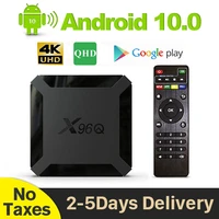 authentic x96q leadcool qhdtv android 10 0 tv box h313 quad core 4k set top box media player qhd x96 q smart tv box pk x96 mini
