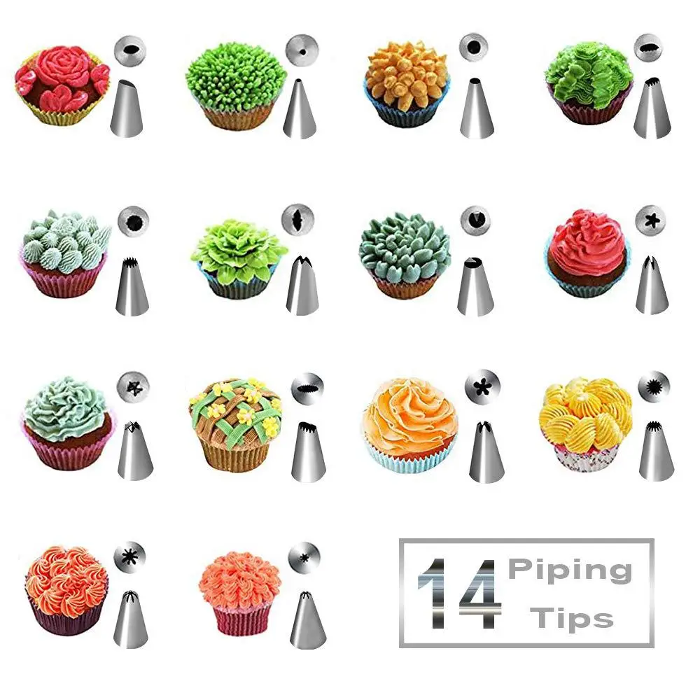 24 шт./компл. силиконовые Кухня аксессуары Обледенение Трубопроводы Крем