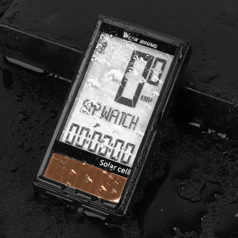 

WEST BIKING Wireless Smart Code Table Mountain Bike Large Character Code Table Waterproof Speeeter Speeeter