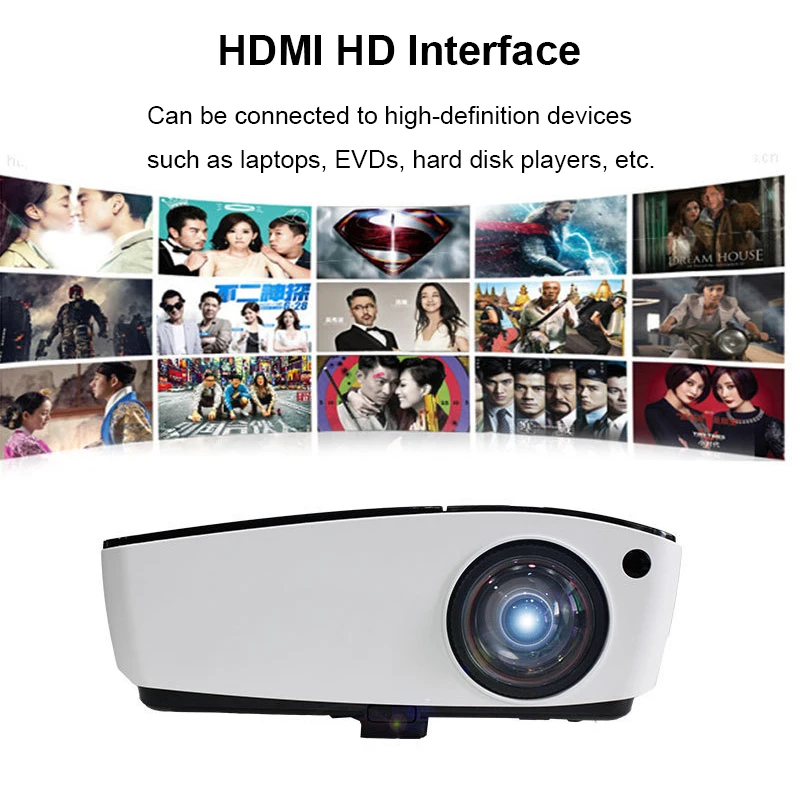 Короткий проектор LCD1080P интерактивный сенсорный 4000 люмен виртуальный для школы