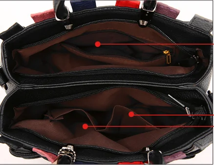 

Women bags Fashion Simple women handbag pu leather Woven contrast women's Shoulder Bags female Crossbody Bag female totes