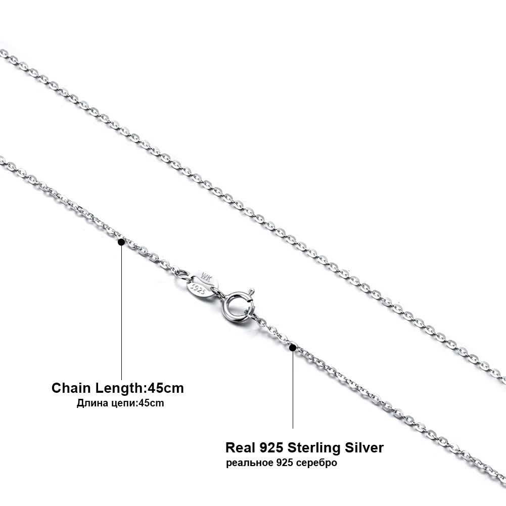 OSC20 ORSA JEWELS Настоящее серебро 925 пробы женское ожерелье-цепь женское ожерелье простое модное ювелирное вспомогательное оборудование SC19 - Цвет камня: OSC20