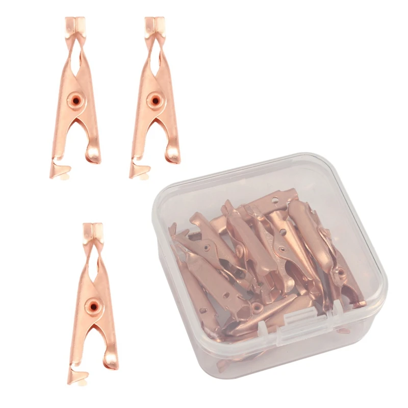 

1 Box/12Pcs Copper Skin Tag Remover Clips Wart Tag Extractor Copper Tag Out Skin Tag Removal Tool