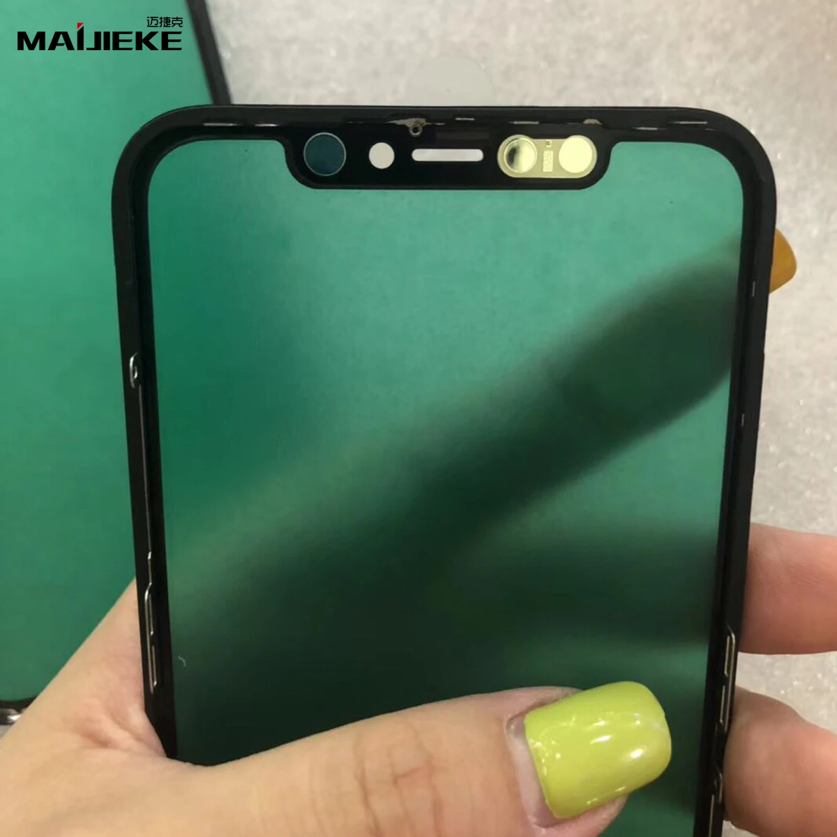 MAIJIEKE 2 in 1 Screen Front Glass With Middle Frame Replacement for iPhone 11 LCD Outer with Bezel Repair Parts | Мобильные