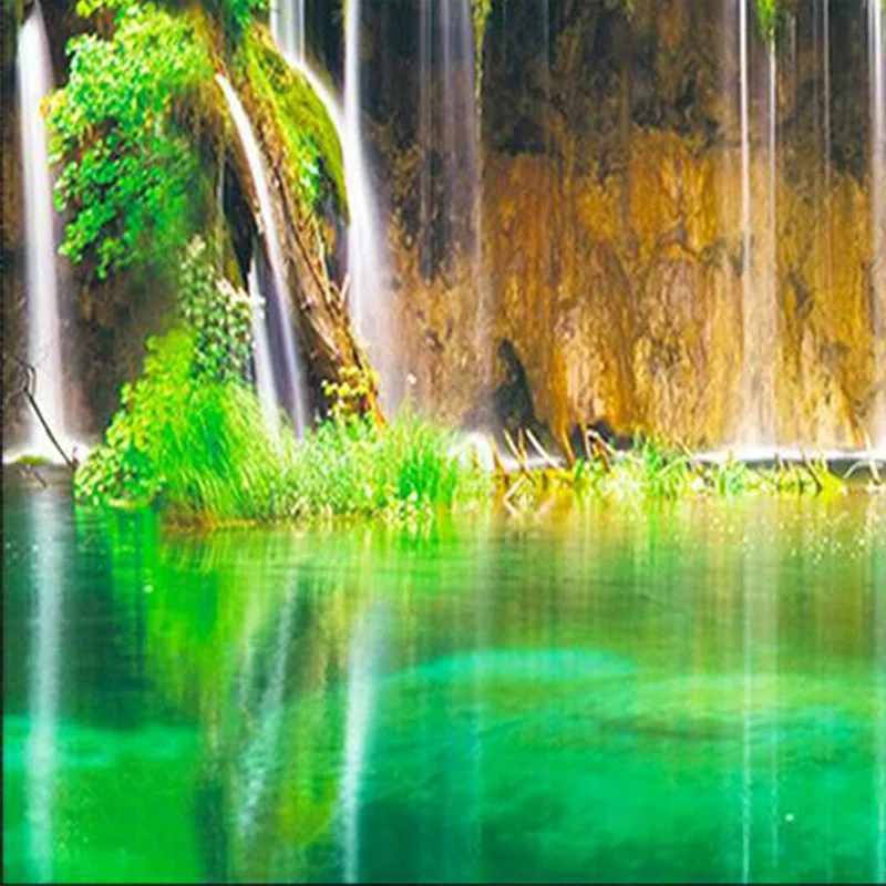 Aquarium background paper HD picture 7d three-dimensional fish tank wallpaper painting double sided aquarium decorati | Дом и сад