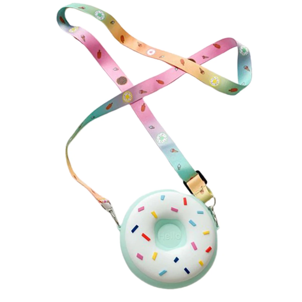 Сумка кросс-боди в форме пончика на молнии регулируемый мешок плечо для мелочи