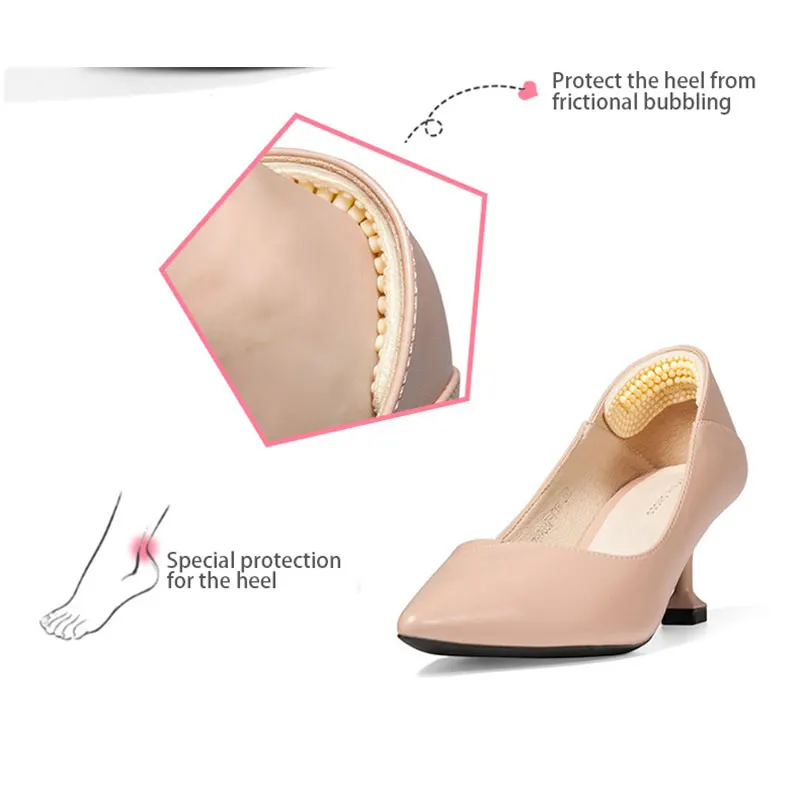 Silicone Gel heel protector soft Cushion Massage Foot feet Care Shoe Insert Pad Insole shoes accessories insoles for shoes