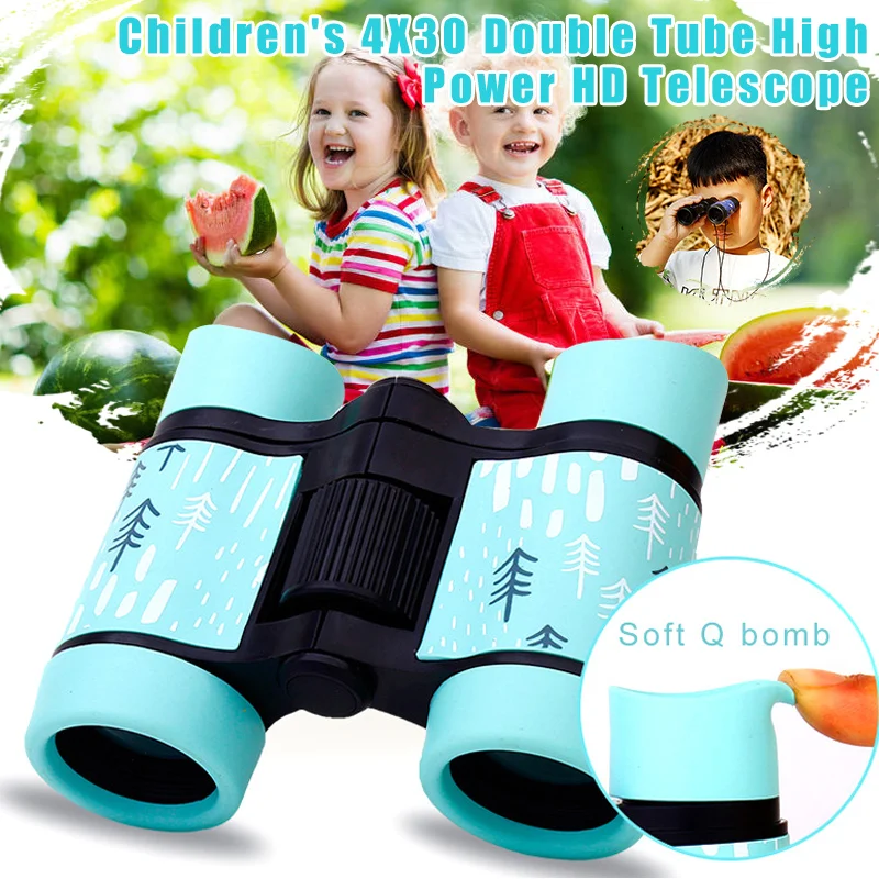 

Newly Binoculars 4x30 Telescope Rubber Anti-skid Portable Gifts for Children Kids Outdoor FIF66