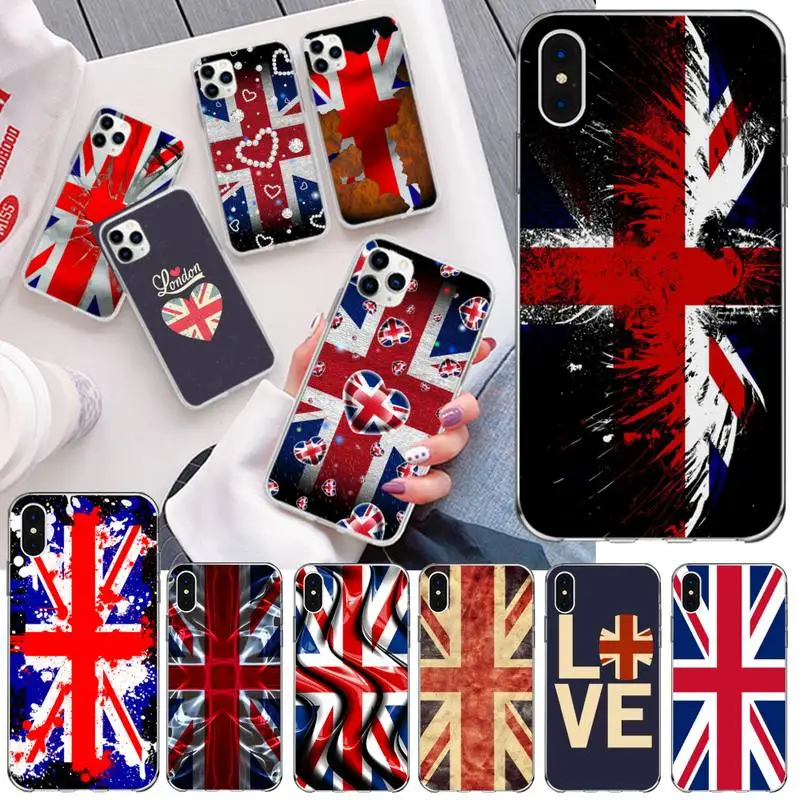 Чехол KPUSAGRT с британским флагом для телефона iPhone 11 pro XS MAX 8 7 6 6S Plus X 5S SE 2020 XR