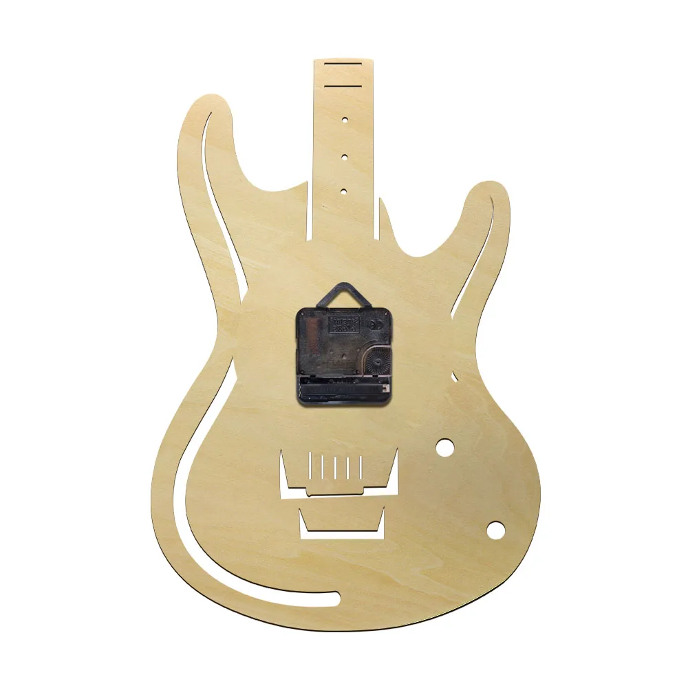 Настенные 3d-часы музыкальный тематический Guitar декоративные настенные часы из
