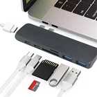 OMESHIN Mosible USB 3,1 Type-C концентратор к HDMI адаптер 4K Thunderbolt 3 USB C концентратор 3,0 TF SD ридер слот PD для MacBook