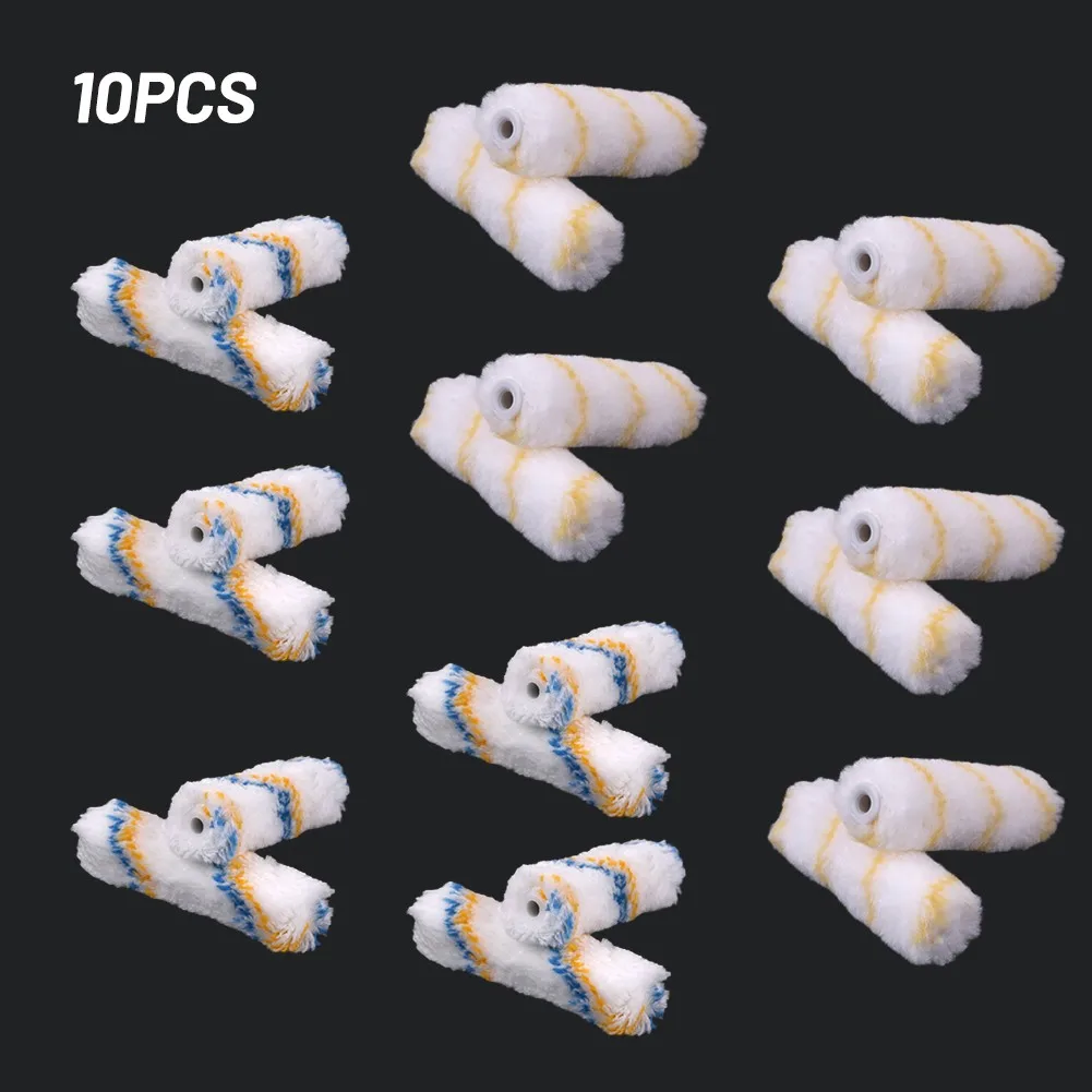 

Mini Roller Sleeves Multipurpose Roller Sleeves Refills Paint Roller Paint Roller Covers 10PCS