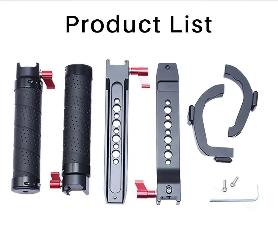 

Dual Handle Handgrip Stabilizer for DJI Ronin S/SC Camera Adjustable Extend Holder Handlebar