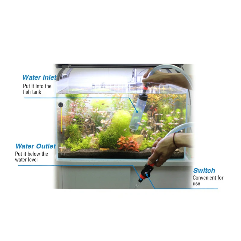 

Aquarium Fish Tank Gravel Cleaner Water Changer Washer Siphon Cleaning And Filling Acuarios Aquarium Cleaning Tools With Switch