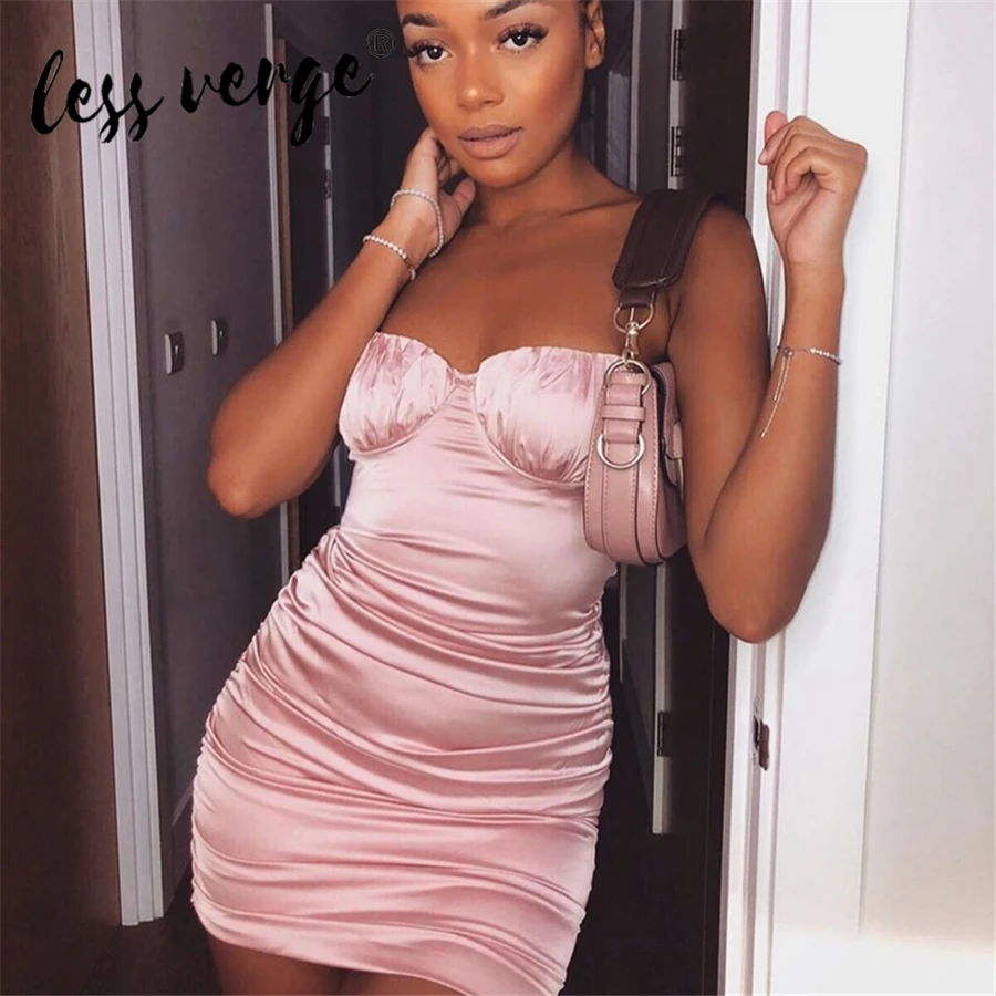 Новое модное женское платье Lessverge мини на тонких бретельках сексуальное без