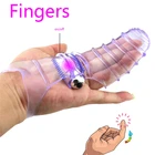Секс-игрушки Les finger, силиконовый презерватив для пальцев, женские напальчники для пальцев, напальчники для стимуляции анального секса, вагинальные секс-игрушки