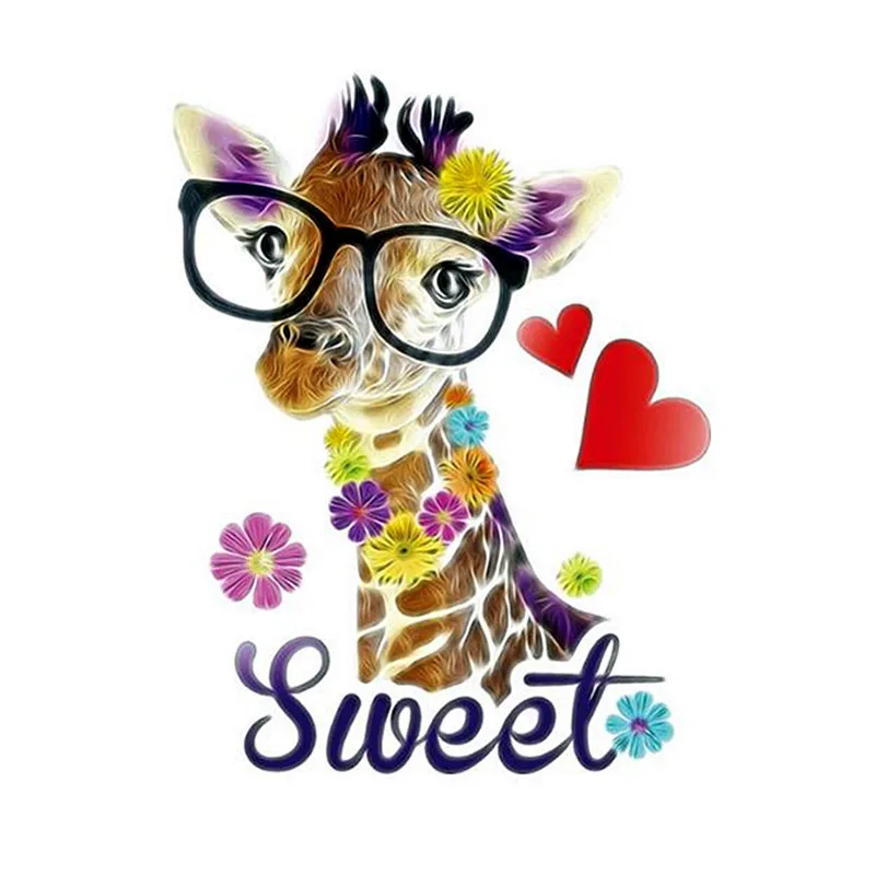 Патч Жираф мультфильм патчи для одежды Железный На переводные наклейки Diy
