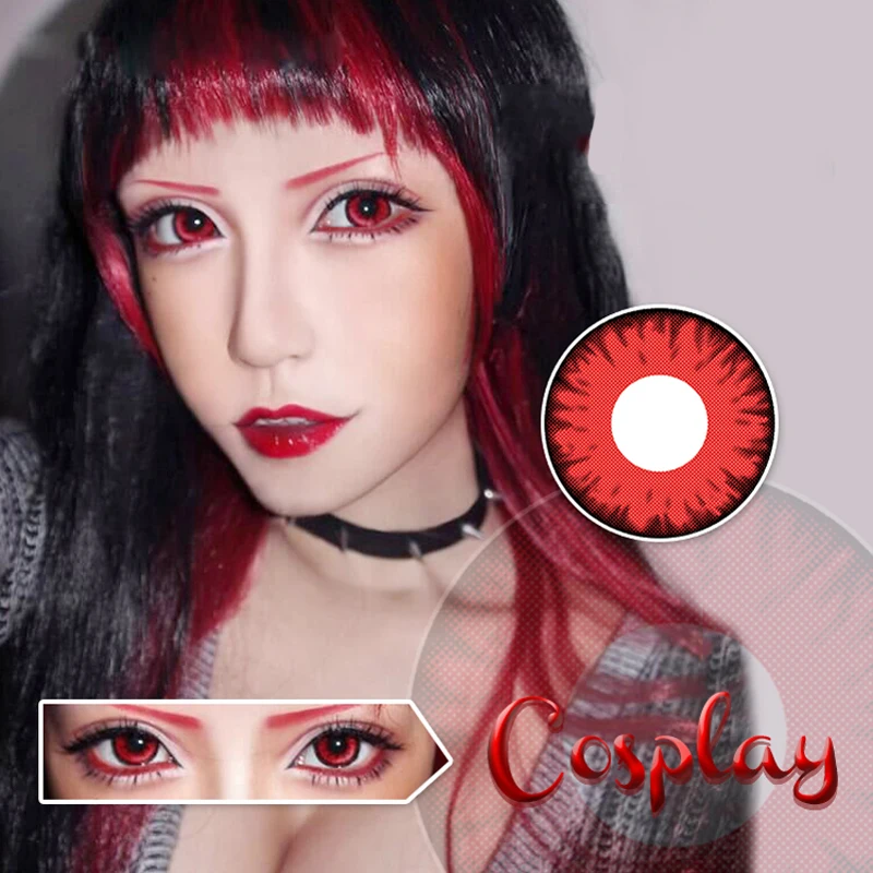 Белый цвет круг Косплей зомби Хэллоуин фотосессия красивый ученик мягкий