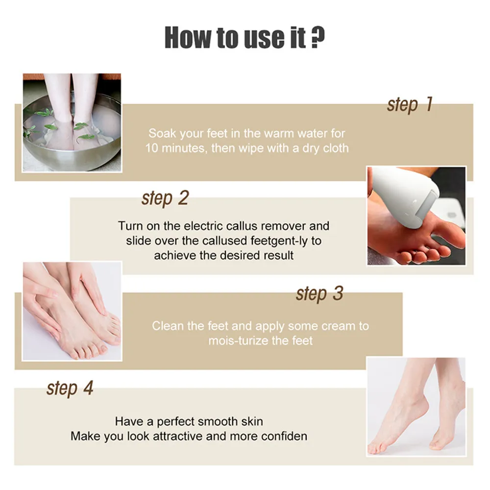 

New Electric Foot File Dead Hard Skin Callus Remover Professional Foot Care Tool For Heels Grinding Pedicure Tools Usb Charged