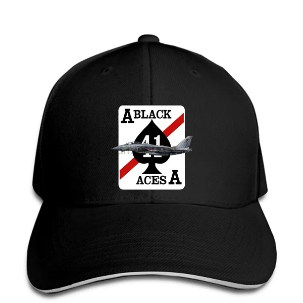 

Baseball Cap F 14 Tomcat Vf 41 Black Aces White White New Summer Men'S Basic Style Hat Peaked Cap