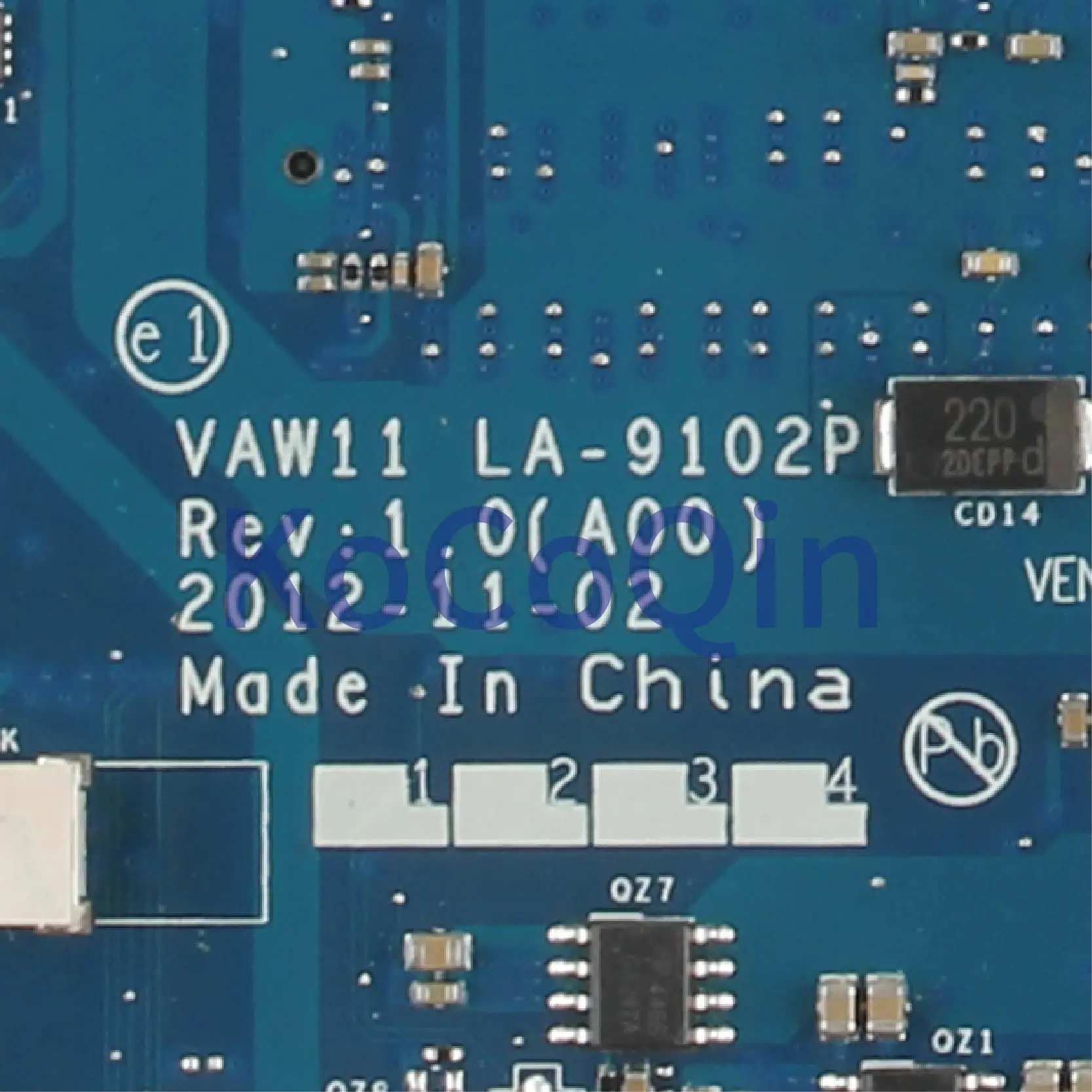 KoCoQin материнская плата для ноутбука DELL Inspiron 3721 I5-3337U CN-03WVDR 03WVDR VAW11 LA-9102P | Компьютеры