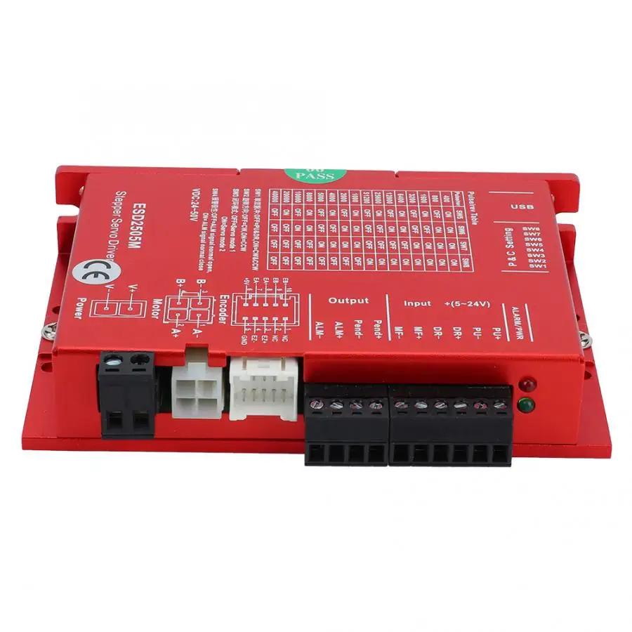 Мотор драйвер 2.2N.m 5A замкнутый цикл ступенчатый диаметр вала 8 мм + Драйвер 24 ~ 50 в