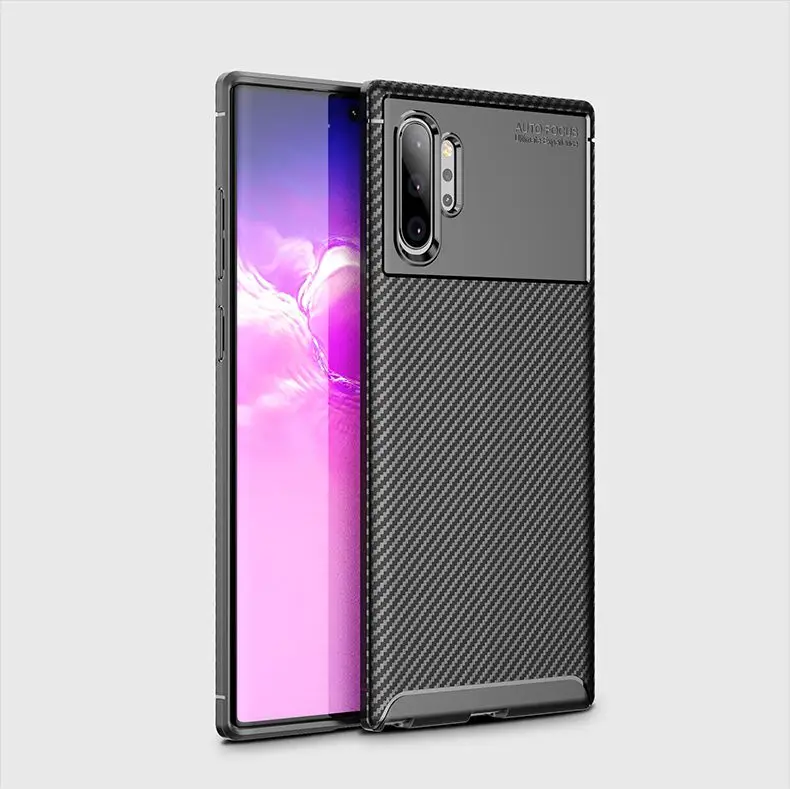 Чехол из углеродного волокна кремнезема для samsung Galaxy S9 Note10 Plus, чехол из ТПУ для samsung Note10 S9plus Galaxy Note9