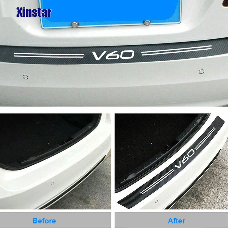 Автомобильные наклейки из углеродного волокна виниловые спортивные для Volvo S60 XC90