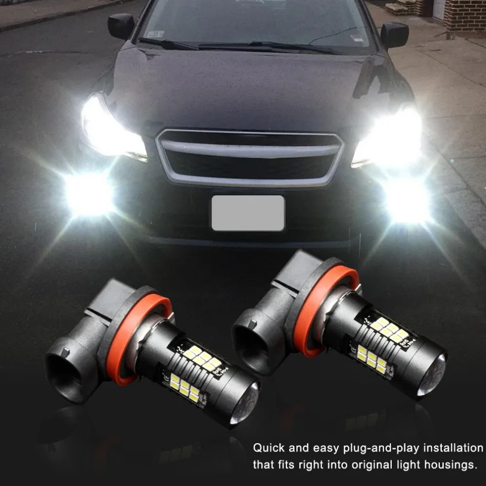 

2Pcs H8 H11 Led HB4 9006 HB3 9005 Fog Lights Bulb 3030SMD 1200LM 6000K White Car Driving Running Lamp Auto Leds Light 12V 24V