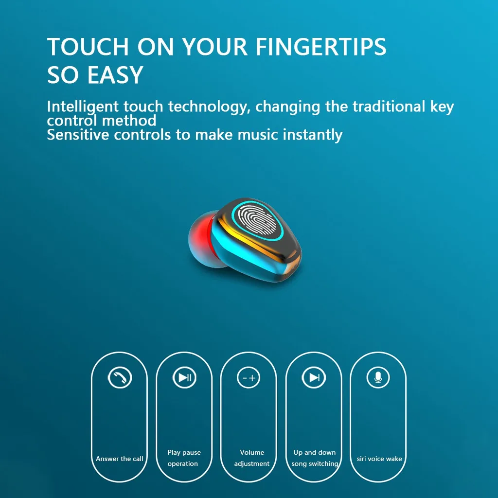 Новая стильная мини гарнитура Bluetooth 5 0 TWS беспроводные наушники стереонаушники