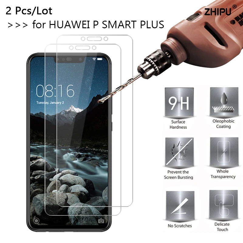 2 шт. 2.5D 0 26 мм 9H закаленное стекло для Huawei P Smart Plus Защитная пленка экрана + (nova