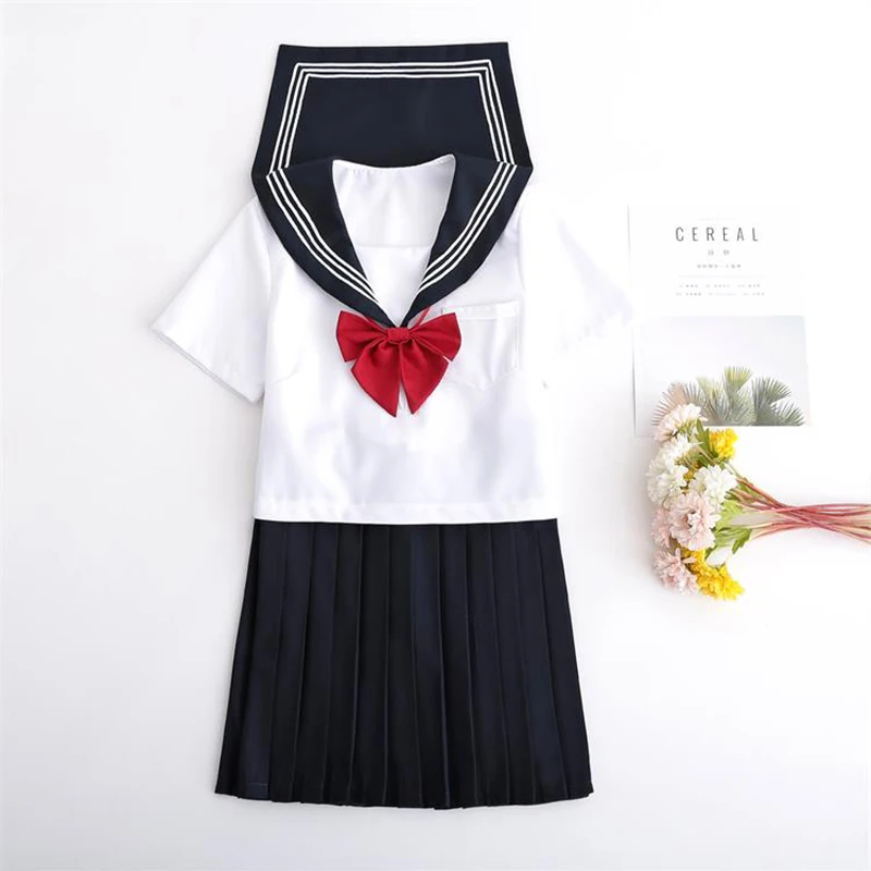 Новинка школьная униформа для девочек лидер продаж 2021 весна лето белая и черная