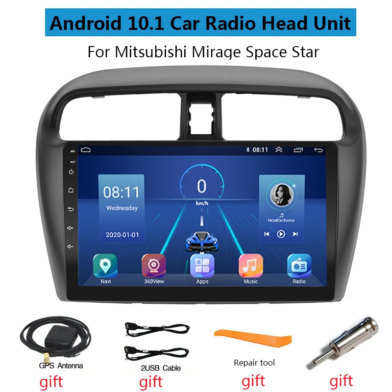 2 Din Carplay 4G LET Car Radio Bluetooth Android Auto Stereo 9" Touch Screen MP5 Player USB Audio System Headunit For Mitsubishi 2 Din Carplay 4G LET Car Radio Bluetooth Android Auto Stereo 9" Touch Screen MP5 Player USB Audio System Headunit For Mitsubishi