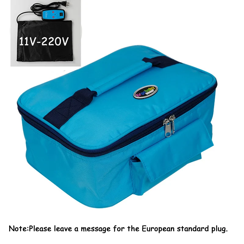 110v-220v-Blue 110 В/220 В персональная Портативная сумка для обеденной печи мгновенный подогреватель пищи электрическая печь PE сплав нагревательный Ланч-бокс - Цвет: 110v-220v-Blue