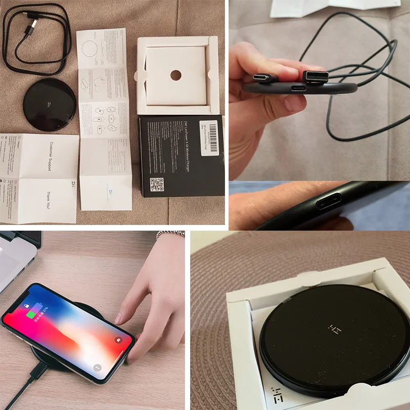 ZMI WTX10 Беспроводное зарядное устройство быстрая зарядка для смартфона зарядки
