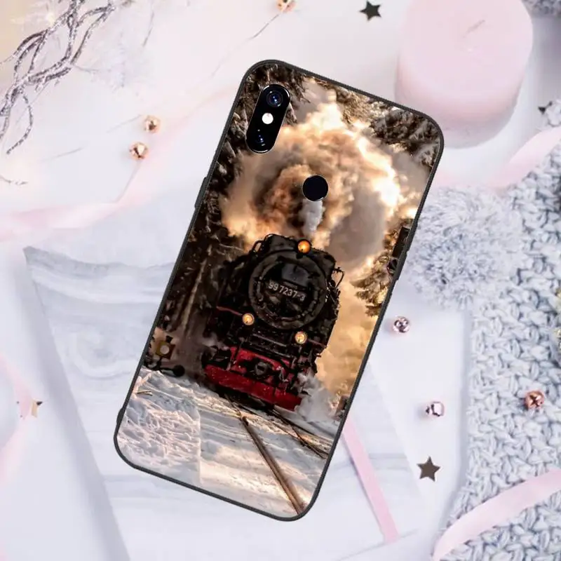 

Vintage train Phone Case For Xiaomi Redmi note 7 8 9 pro 8T 9S Mi Note 10 Lite pro