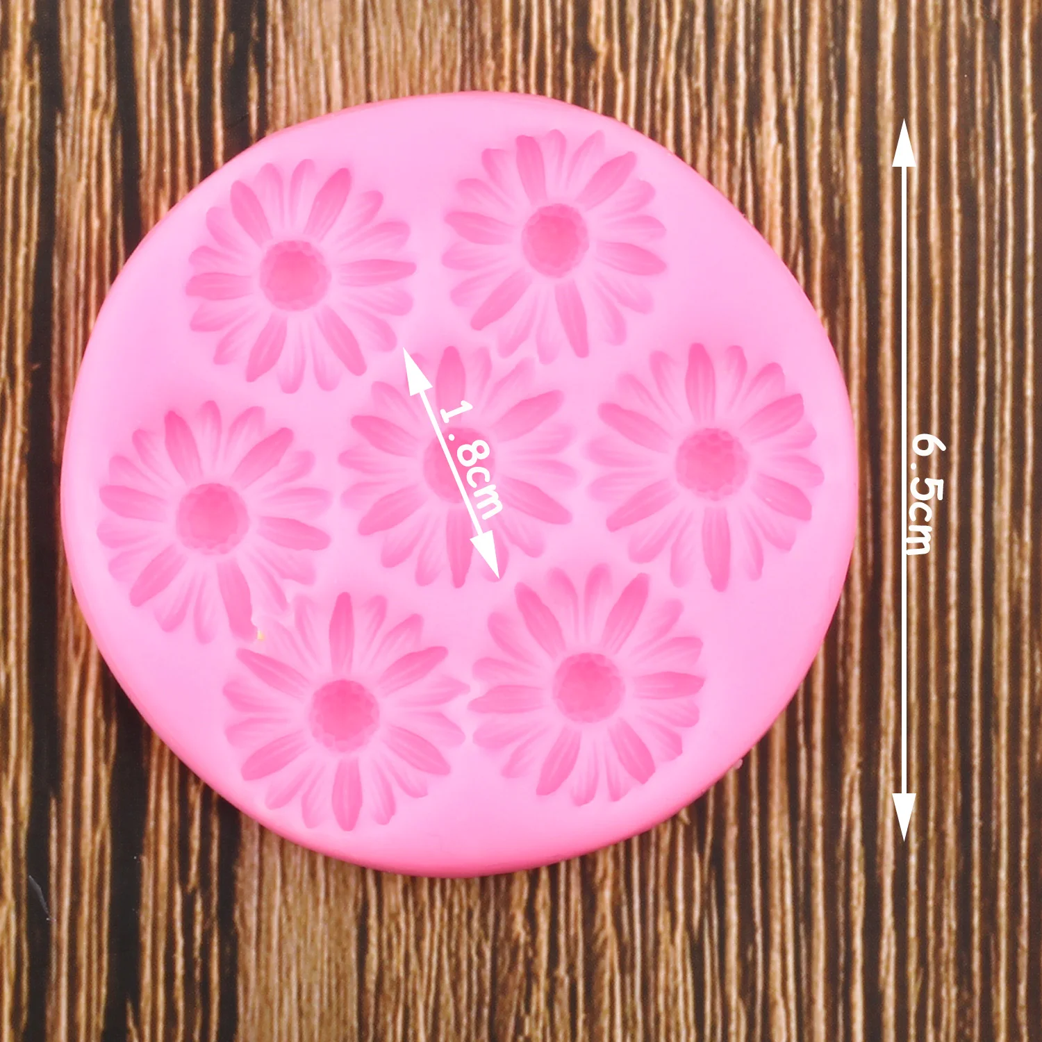 Красивая Маргаритка силиконовые формы в виде цветка топпер для кексов форма