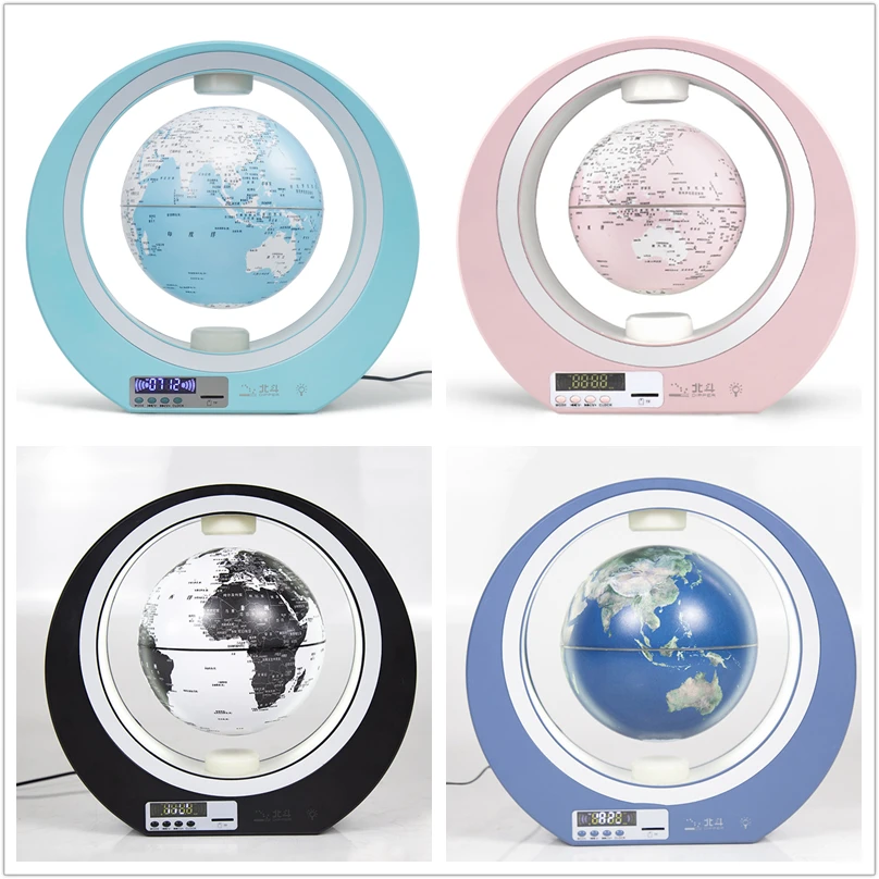 Магнитная левитация Глобус залп подвеска 360 ° вращающийся светодиодный